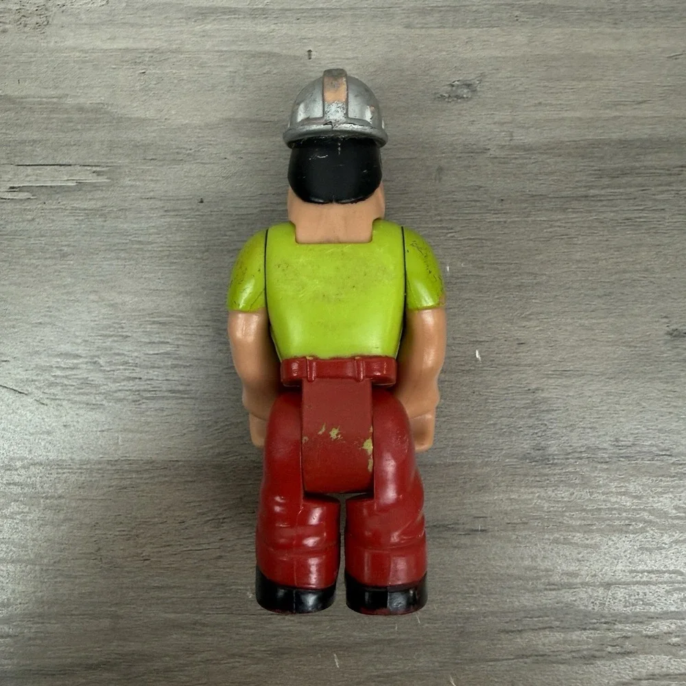 Vtg Fisher Price Lot Of 3 Husky‎ Helpers Play Action Figures Cowboy Construction